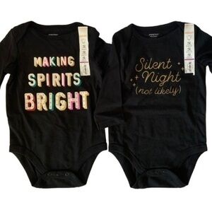 NWT. CARTER’S Black Holiday One Piece Set